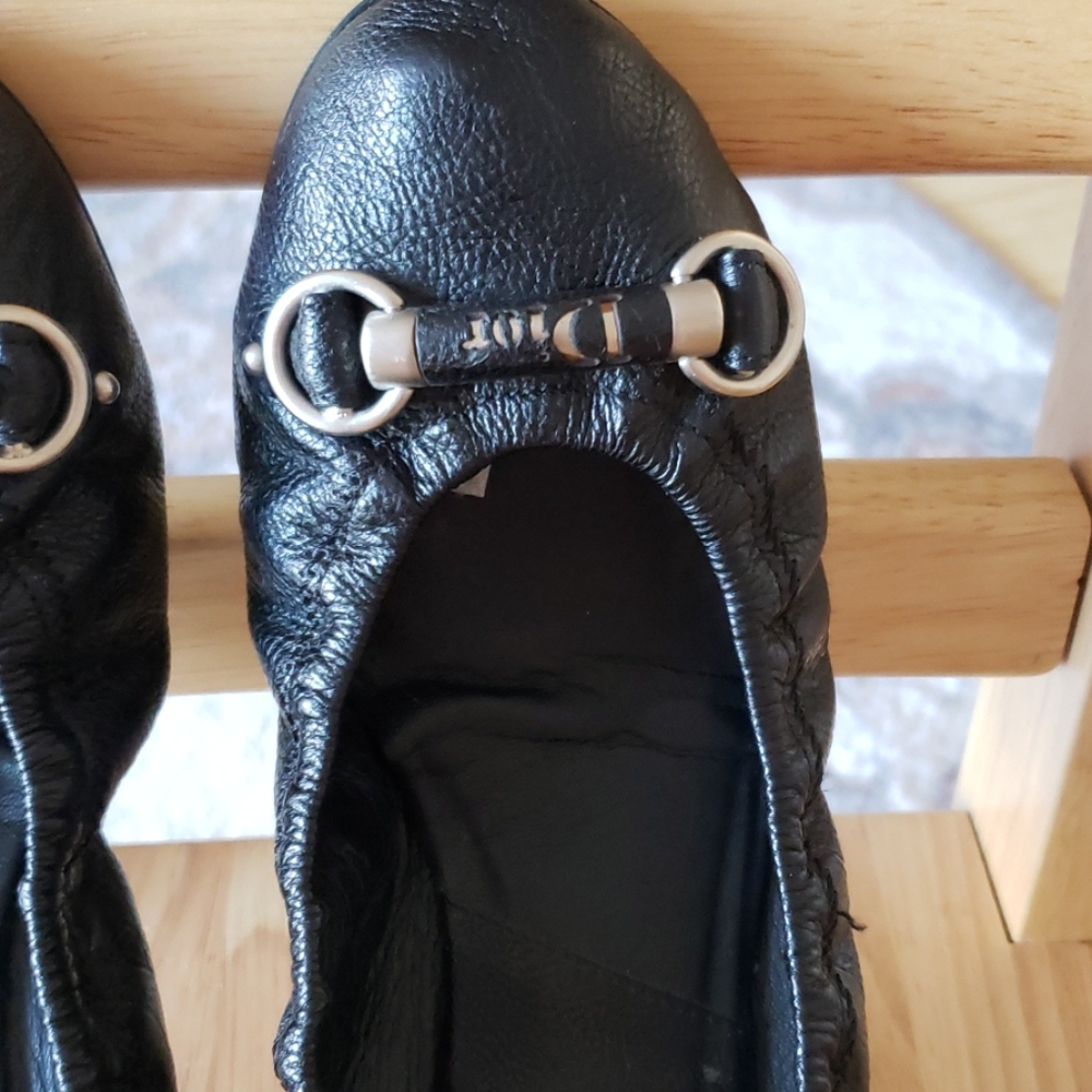 Dior Black Leather Vintage Loafers Size 40 - Picture 3 of 15